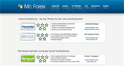 Desktop Screenshot of mcforex.de