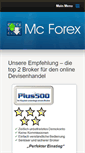 Mobile Screenshot of mcforex.de