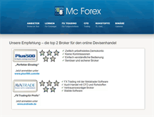 Tablet Screenshot of mcforex.de